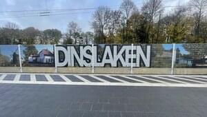 In Absprache mit der Stadt Dinslaken wurde die Schallschutzwand am Bahnhof künstlerisch gestaltet.