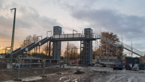 Im Gewerbegebiet Am Industriepark bauen wir einen provisorischen Bahnhof für Friedrichsfeld.